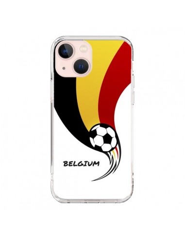 Coque iPhone 13 Mini Equipe Belgique Belgium Football - Madotta