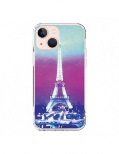 Coque iPhone 13 Mini Tour Eiffel Night - Mary Nesrala
