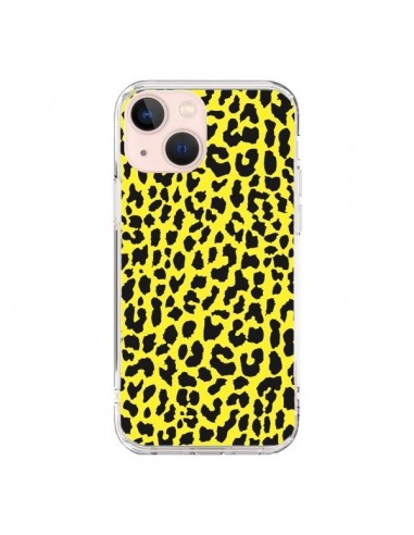 Coque iPhone 13 Mini Leopard Jaune - Mary Nesrala
