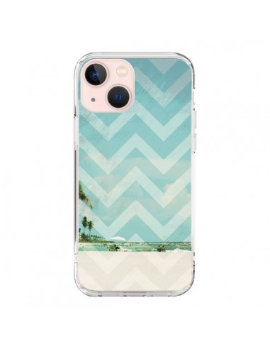 Coque iPhone 13 Mini Chevron Beach Dreams Triangle Azteque - Mary Nesrala