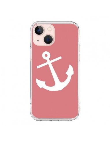 Coque iPhone 13 Mini Ancre Corail - Mary Nesrala