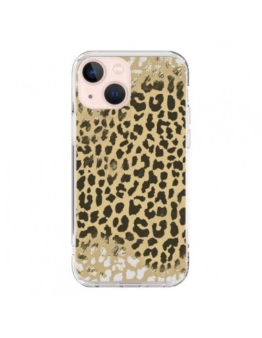 Coque iPhone 13 Mini Leopard Golden Or Doré - Mary Nesrala