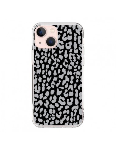 Coque iPhone 13 Mini Leopard Gris - Mary Nesrala