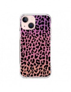 Cover iPhone 13 Mini Leopardo Hot Rosa Corallo - Mary...