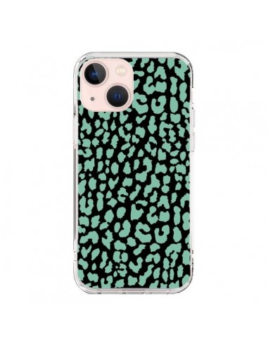 Coque iPhone 13 Mini Leopard Mint Vert - Mary Nesrala