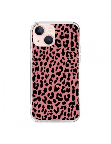 Coque iPhone 13 Mini Leopard Corail Neon - Mary Nesrala
