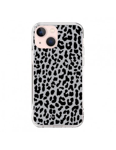 Coque iPhone 13 Mini Leopard Gris Neon - Mary Nesrala