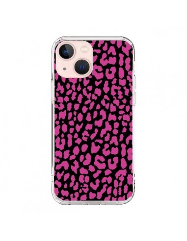 Coque iPhone 13 Mini Leopard Rose Pink - Mary Nesrala