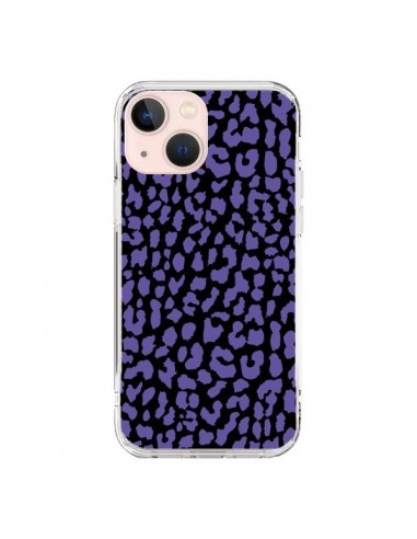 Coque iPhone 13 Mini Leopard Violet - Mary Nesrala