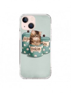Cover iPhone 13 Mini Gattoon Gatto Kitten Boite Biscotto...