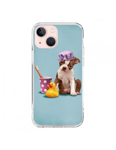 Coque iPhone 13 Mini Chien Dog Canard Fille - Maryline Cazenave