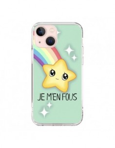 Coque iPhone 13 Mini Etoile Je m'en fous - Maryline Cazenave