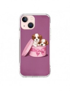 Coque iPhone 13 Mini Chien Dog Boite Noeud - Maryline...