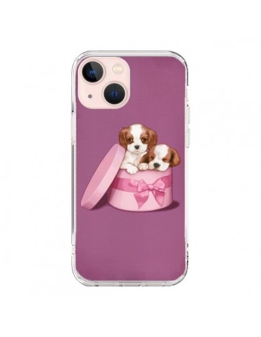 Coque iPhone 13 Mini Chien Dog Boite Noeud - Maryline Cazenave