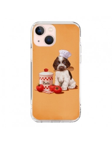 Cover iPhone 13 Mini Cane Pates Pasta Cuoco - Maryline Cazenave