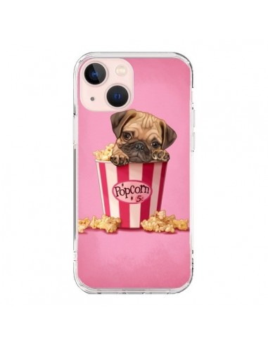 Coque iPhone 13 Mini Chien Dog Popcorn Film - Maryline Cazenave