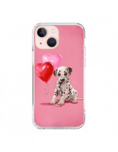 Cover iPhone 13 Mini Cane Dalmata Palloncino Cuore -...
