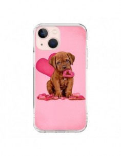 Coque iPhone 13 Mini Chien Dog Gateau Coeur Love -...