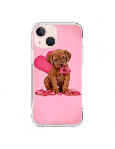 Coque iPhone 13 Mini Chien Dog Gateau Coeur Love - Maryline Cazenave