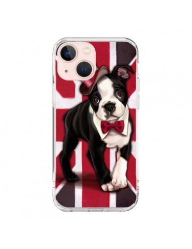 Coque iPhone 13 Mini Chien Dog Anglais UK British Gentleman - Maryline Cazenave