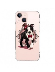 iPhone 13 Mini Case Dog Bulldog Dog Gentleman Bow tie...