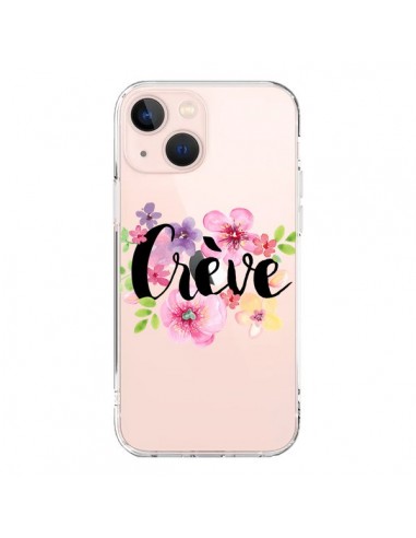 Coque iPhone 13 Mini Crève Fleurs Transparente - Maryline Cazenave