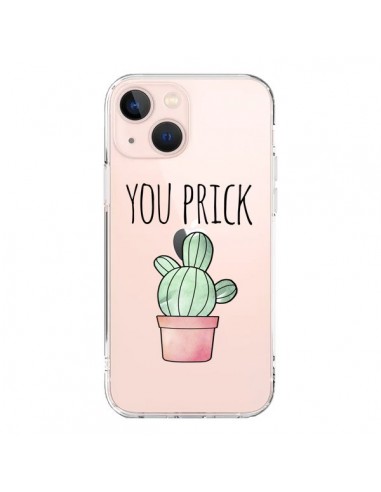 Coque iPhone 13 Mini You Prick Cactus Transparente - Maryline Cazenave