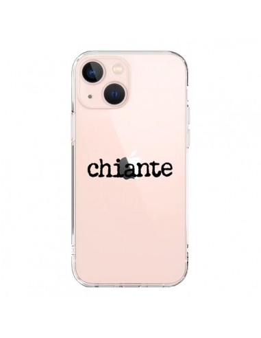 Coque iPhone 13 Mini Chiante Noir Transparente - Maryline Cazenave