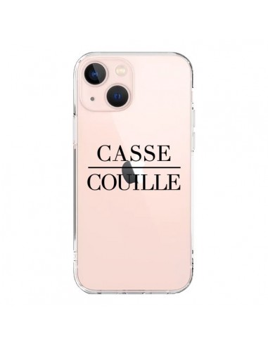 Coque iPhone 13 Mini Casse Couille Transparente - Maryline Cazenave