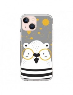 Cover iPhone 13 Mini Orso con occhiali - Maria Jose Da Luz