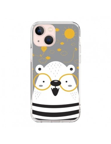 Cover iPhone 13 Mini Orso con occhiali - Maria Jose Da Luz