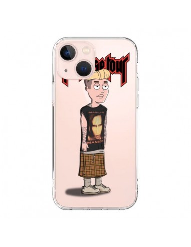 Coque iPhone 13 Mini Bieber Marilyn Manson Fan Transparente - Mikadololo