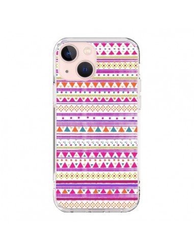 Coque iPhone 13 Mini Bandana Rose Azteque - Monica Martinez