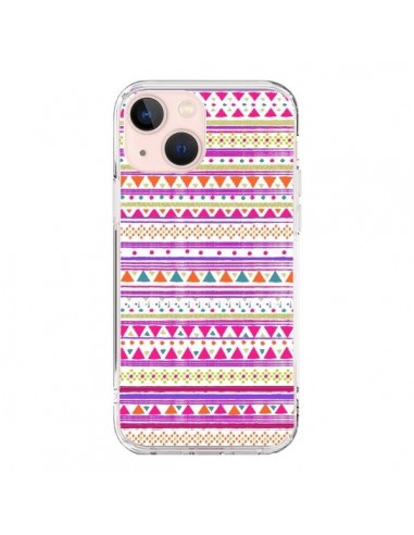 iPhone 13 Mini Case Bandana Pink Aztec - Monica Martinez