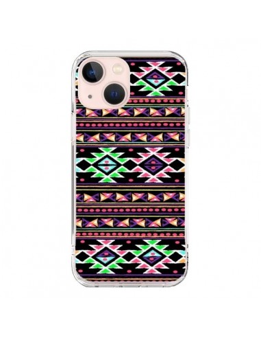 iPhone 13 Mini Case Black Aylen Aztec - Monica Martinez