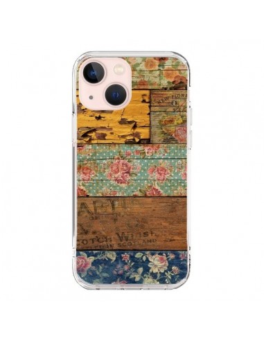 iPhone 13 Mini Case Barocco Style Wood - Maximilian San