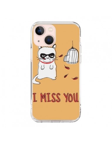 Coque iPhone 13 Mini Chat I Miss You - Maximilian San