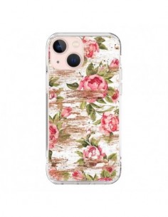 iPhone 13 Mini Case Eco Love Pattern Wood Flowers -...