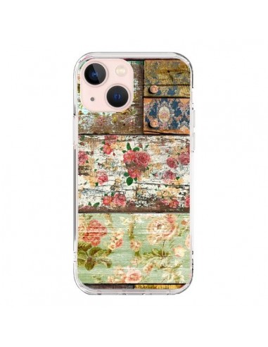Coque iPhone 13 Mini Lady Rococo Bois Fleur - Maximilian San