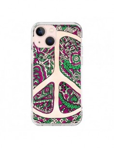 Coque iPhone 13 Mini Peace and Love Azteque Vainilla -...