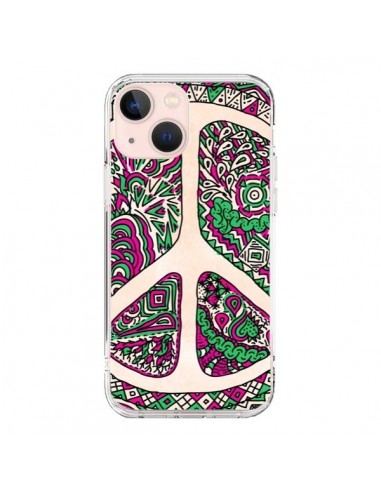 Coque iPhone 13 Mini Peace and Love Azteque Vainilla - Maximilian San