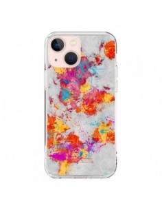 Cover iPhone 13 Mini Terre Mappa Monde Mother Earth...