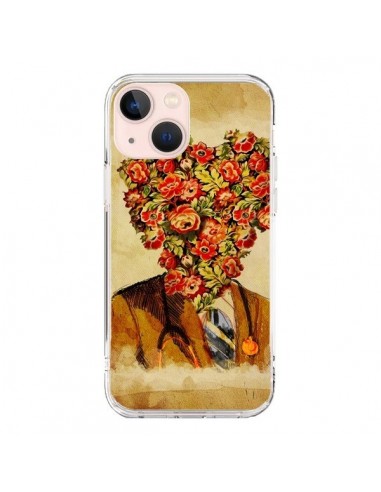 Coque iPhone 13 Mini Docteur Love Fleurs - Maximilian San