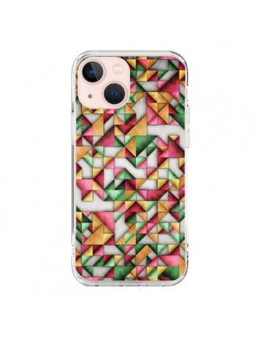 Coque iPhone 13 Mini Azteque Triangle Geometric World - Maximilian San