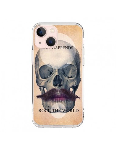 Coque iPhone 13 Mini Rock Skull Tête de Mort - Maximilian San