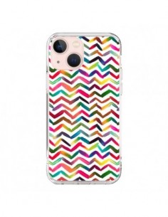 iPhone 13 Mini Case Chevron Stripes Multicolor - Ninola...