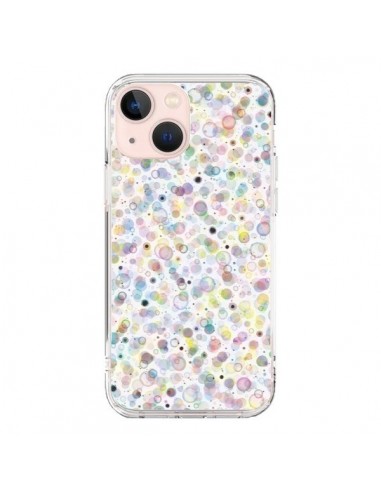 Coque iPhone 13 Mini Cosmic Bubbles Multicolored - Ninola Design