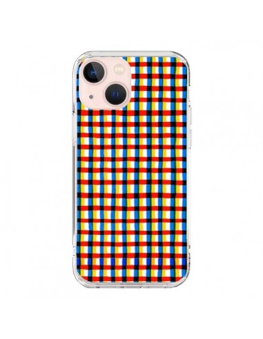 Cover iPhone 13 Mini Crossed Eyes Lines Rosso - Ninola Design