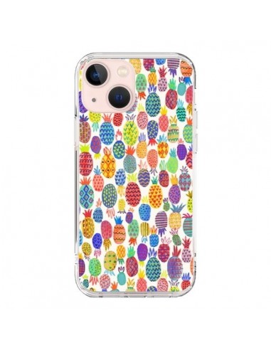 Coque iPhone 13 Mini Cute Pineapples - Ninola Design