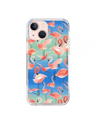 Coque iPhone 13 Mini Flamingo Pink - Ninola Design